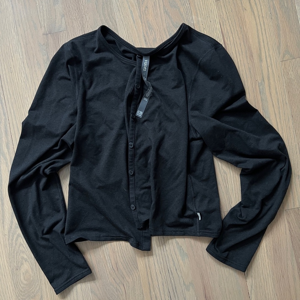 Vuori Black Halo Cardigan L Dreamknit